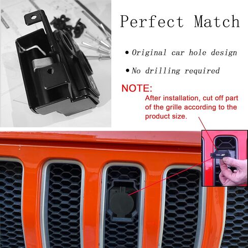 قفل بقطعة غطاء Timilge لـ Wrangler JK JKU 2007-2017 قفل مضاد للسرقة اسطوانة غطاء من الفولاذ المقاوم للصدأ مزلاج بمفتاح in Kuwait