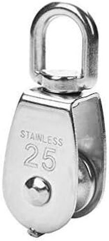 316 حبل بكرة مربع من الفولاذ المقاوم للصدأ 1 بوصة 25 مم 330 رطل WLL Marine من MarineNow (01-Pack) in Kuwait