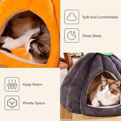 سرير للقطط، كهف، أرنب، منزل دافئ، مخبأ، خنزير غينيا، عش، عش، سرير ناعم ومريح للأرنب، قط، خنزير غينيا، شينشيلا، السنجاب، القنفذ (رمادي) in Kuwait