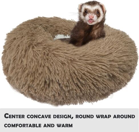 TTANFY Ferret Plush Bed Small Pet وسادة طويلة قطيفة ناعمة قابلة للغسل للنمس والحيوانات الصغيرة، أسود in Kuwait
