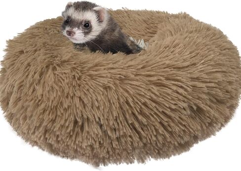 TTANFY Ferret Plush Bed Small Pet وسادة طويلة قطيفة ناعمة قابلة للغسل للنمس والحيوانات الصغيرة، أسود in Kuwait