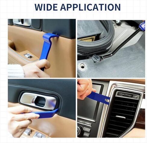 مجموعة أدوات إزالة القطع التلقائية من LASFIT، أداة إزالة التثبيت - أدوات السيارة مجموعة التشذيب التلقائي - سهولة إزالة ألواح أبواب السيارة، والمثبتات، والقولبة، ولوحات القيادة، ومحاور العجلات (5 عبوات) in Kuwait