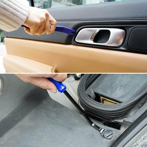 مجموعة أدوات إزالة القطع التلقائية من LASFIT، أداة إزالة التثبيت - أدوات السيارة مجموعة التشذيب التلقائي - سهولة إزالة ألواح أبواب السيارة، والمثبتات، والقولبة، ولوحات القيادة، ومحاور العجلات (5 عبوات) in Kuwait