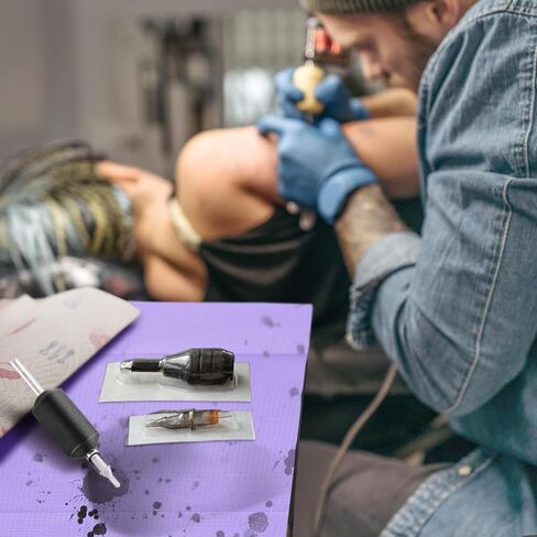 Annhua 90 عبوة من مرايل الأسنان البيضاء للاستعمال مرة واحدة، مرايل طبيب الأسنان، مقاس 33.02 سم × 45.72 سم - مرايل وشم مقاومة للماء، مناديل أظافر، مرايل للمريض للاستعمال مرة واحدة in Kuwait