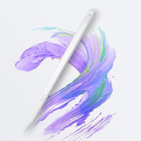 قلم NuoirJG لجهاز iPad 9th&10، مغناطيسي، مقاوم لراحة اليد، متوافق مع 2018-2024 Apple iPad Pro11&12.9 بوصة، Air 3/4/5، Mini 5/6 in Saudi Arabia