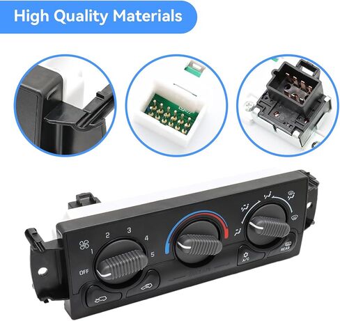 599-218 وحدة التحكم في المناخ لسخان التيار المتردد متوافقة مع 1999-2002 شيفروليه سيلفرادو سوبربان 1500 2500 3500 يوكون، جي إم سي يوكون سييرا 1500 2500 3500 HD، يستبدل 15054697، 15054698، 15753263، 15753264 in Kuwait