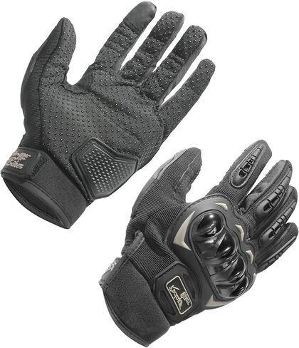 RACOONA Motorcycle Gloves,Riding Gloves Motocross Gloves,Full Finger Touchscreen Motorbike Gloves for BMX ATV MTB Riding,Road Racing,Cycling,Climbing,Motocros (Medium, Black) in Saudi Arabia