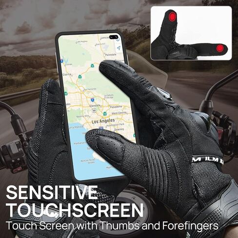ILM Motorcycle Gloves for Men and Women Touchscreen Riding Gloves Motorbike Motocross Dirt Bike ATV Model-WD01 in Saudi Arabia