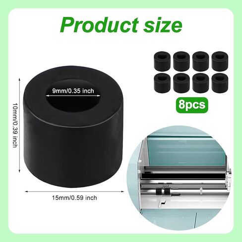 8pcs Rubber Roller Replacement for Cricut Maker/Maker 3, Rubber Roller Replacement Parts Compatible with Cricut Maker/Maker 3 / Explore Air2 1 Series in Saudi Arabia