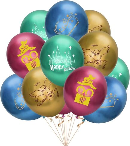 ديكورات لوازم حفلات أعياد الميلاد من Magic Wizard، تتضمن أغطية الكب كيك، وبالونات لاتكس، وخلفية عيد ميلاد سعيد ولافتة in Kuwait