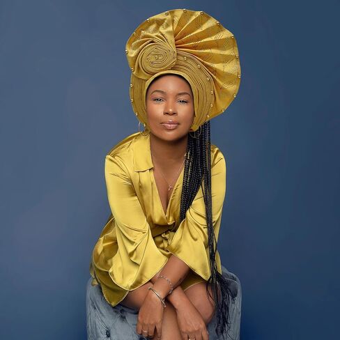 Nigerian Headtie African Head Wraps Already Made Auto Gele African Turban Cap for Party in Saudi Arabia