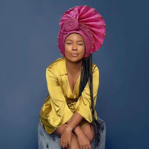 Nigerian Headtie African Head Wraps Already Made Auto Gele African Turban Cap for Party in Saudi Arabia