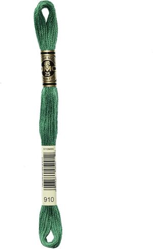 Generic DMC 6-Strand Embroidery Cotton Bundle - Emerald Green Color Family - 5 Skeins of Thread - 8.7yd Skeins in Saudi Arabia