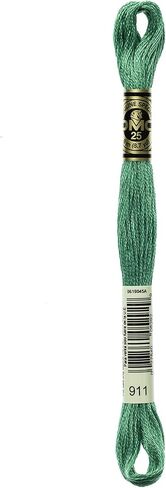 Generic DMC 6-Strand Embroidery Cotton Bundle - Emerald Green Color Family - 5 Skeins of Thread - 8.7yd Skeins in Saudi Arabia