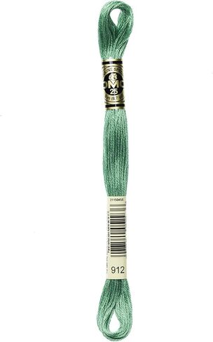 Generic DMC 6-Strand Embroidery Cotton Bundle - Emerald Green Color Family - 5 Skeins of Thread - 8.7yd Skeins in Saudi Arabia