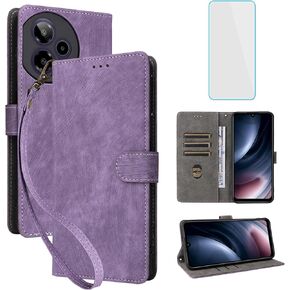 for AT&T Verge 2/Criket Icon Plus 2026 Wallet Phone Case with Screen Protector [RFID Blocking] Leather Flip Kickstand Women Men Cell Phone Cover for Criket Icon 7 Icon7 5G IconPlus 2026 Black in Kuwait