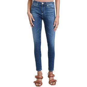 ايه جي ادريانو غولدشمايد بنطلون جينز ضيق للغاية بحافة خام بطول الكاحل للنساء in Kuwait