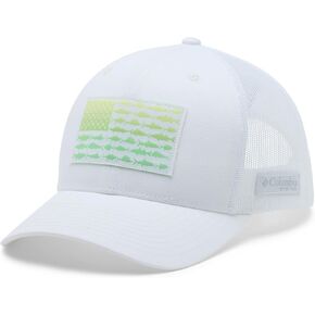 Columbia Unisex Unisex PFG Fish Flag Mesh Snap Back Hat, White/Fish Flag, One Size in Kuwait