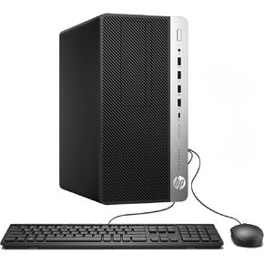 كمبيوتر مكتبي HP ProDesk 600 G3 MT، Intel Pentium G4400 3.3 جيجا هرتز، ذاكرة وصول عشوائي DDR4 سعة 8 جيجابايت، SSD 256 جيجابايت، WiFi، BT، برج الكمبيوتر ProDesk Windows 11 Pro (متجدد) in Kuwait