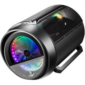 حافظة كمبيوتر تبريد المياه ذات زاوية واسعة دائرية باللون الأسود غير اللامع RGB للوحة الأم Matx، هيكل الكمبيوتر الشخصي لإعداد ألعاب المنزل والمكتب in Kuwait