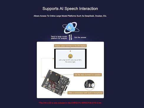 مجموعة لوحة تطوير Waveshare ESP32-P4-WIFI6-POE-ETH بناءً على ESP32-P4 وESP32-C6، وحدة PoE المتكاملة، تدعم Wi-Fi 6 وBluetooth 5، مع MIPI-CSI/DSI، USB OTG 2.0، منفذ Ethernet، إلخ. in Kuwait
