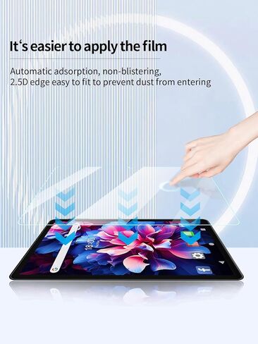 واقي شاشة لجهاز ZONKO Tab D126 Pro مقاس 11 بوصة، جهاز لوحي Android 14، مضاد للخدش بصلابة 9H حساسة للمس، حواف مستديرة 2.5D خالية من الفقاعات، سهل التركيب، عبوتان. in Kuwait