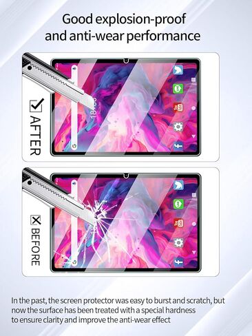 واقي شاشة لجهاز EITOMIN D115 Android 13 مقاس 10 بوصة، مضاد للخدش 9H حساس للمس، حواف مستديرة 2.5D خالية من الفقاعات، سهل التركيب، عبوتان. in Kuwait