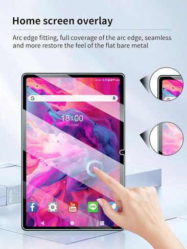 واقي شاشة لجهاز EITOMIN D115 Android 13 مقاس 10 بوصة، مضاد للخدش 9H حساس للمس، حواف مستديرة 2.5D خالية من الفقاعات، سهل التركيب، عبوتان. in Kuwait