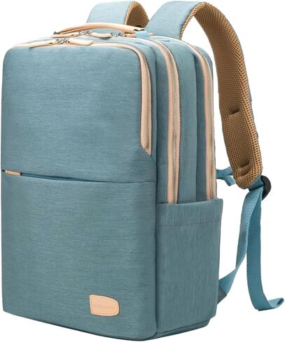 NOBLEMAN Best Laptop Backpack for Women, Professional Adult Office Commuter Womens Computer Backpack, Luxury Lightweight Carry on Travel Personal Item Bag For Airlines Fits 16 Laptop (Beige Plus) in Kuwait