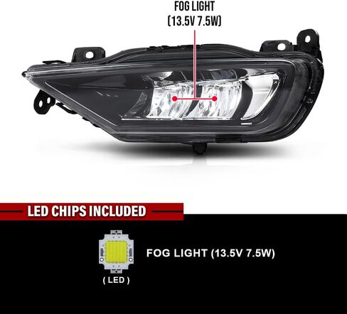 DOTCOM Fog Light Front Bumper Lamp Right Side Compatible with Volvo XC90 XC60 S90 V90 2016-2024 31395866 Black in Saudi Arabia