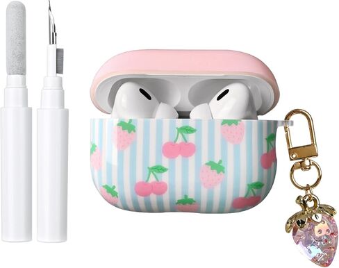 متوافق مع حافظة AirPods 4 مع مجموعة أدوات التنظيف، حافظة لطيفة على شكل نجمة قديمة وسلسلة مفاتيح ناعمة من مادة TPU مقاومة للصدمات لأجهزة Airpods الجيل الرابع - بيج in Kuwait