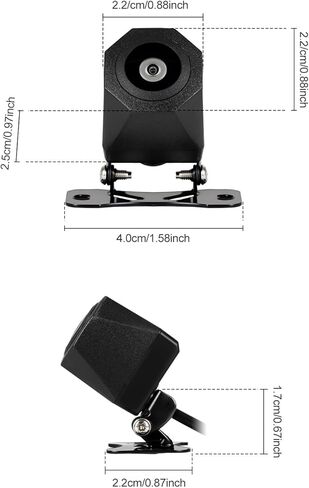 Backup Camera for Car AHD 720P Metal 130 Degree Wide Angle Rearview Reversing Camera, IP68 Waterproof Night Vision Reverse Rear View Camera for Car Vehicle SUV RV in Saudi Arabia
