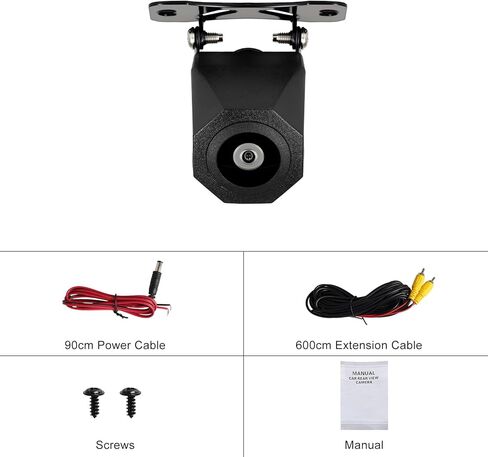 Backup Camera for Car AHD 720P Metal 130 Degree Wide Angle Rearview Reversing Camera, IP68 Waterproof Night Vision Reverse Rear View Camera for Car Vehicle SUV RV in Saudi Arabia