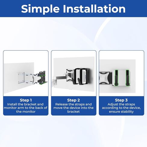 Universal Mount for Geekom Mini PC Mount, for Geekom A6, A5, ‎A8, AX8 Max,A9, IT13 Mini PC, Vesa Mount/Connect VESA Arm, Mounts on The Back of a Monitor with Screws, Black in Kuwait