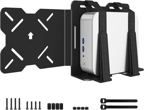 Universal Mount for Geekom Mini PC Mount, for Geekom A6, A5, ‎A8, AX8 Max,A9, IT13 Mini PC, Vesa Mount/Connect VESA Arm, Mounts on The Back of a Monitor with Screws, Black in Kuwait