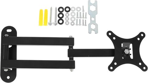 Adjustable Monitor Wall Mount Bracket with Swivel Tilt Rotation Triple Arm LCD Tv Holder for Flat Screen Televisions Stable and Easy to Install in Saudi Arabia
