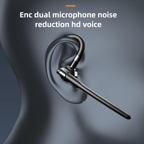 Tangxi 5.4 Headset, Wireless Single Ear Earphone with Dual Mic, ENC Noise Cancelling Earbud with Charging Case, 36Hrs Talk Time, for Trucker Driver Office Work in Saudi Arabia