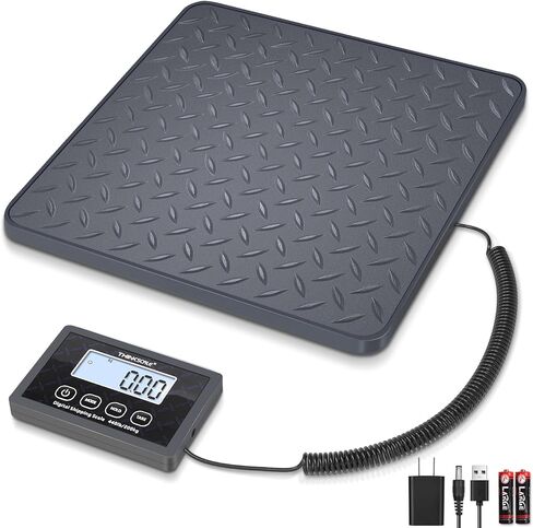 مقياس الشحن THINKSCALE، مقياس بريدي دقيق للغاية بوزن 440 رطل/1 أونصة مع شاشة عرض LCD/فارغة/LCD، مقياس بريد رقمي خفيف الوزن للحزم/الأمتعة/مكتب البريد/الكلاب، متضمن بطارية ومحول تيار متردد in Kuwait