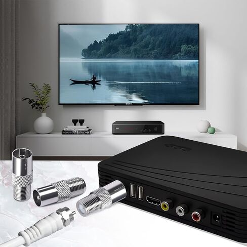 موصل هوائي TUOLNK TV PAL، محول جوي من النوع F أنثى إلى TV PAL ذكر/أنثى للكابلات الهوائية المحورية وكابلات الأقمار الصناعية قطعتين in Saudi Arabia