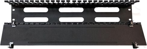 Electriduct 2U 25 Slot Easy Access Lid Cable Manager (أصابع بلاستيكية / قاعدة معدنية وغطاء) نظام إدارة الأسلاك لحامل الخادم in Kuwait