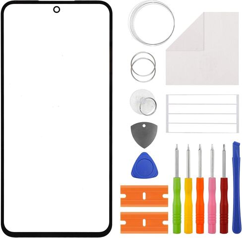 New Front Glass Panel for Samsung Galaxy A36 SM-A366E,SM-A366U,6.7" Front Outer Lens Glass Screen Replacement with OCA Repair Tools Kit-No LCD Screen and Touch Digitizer in Saudi Arabia