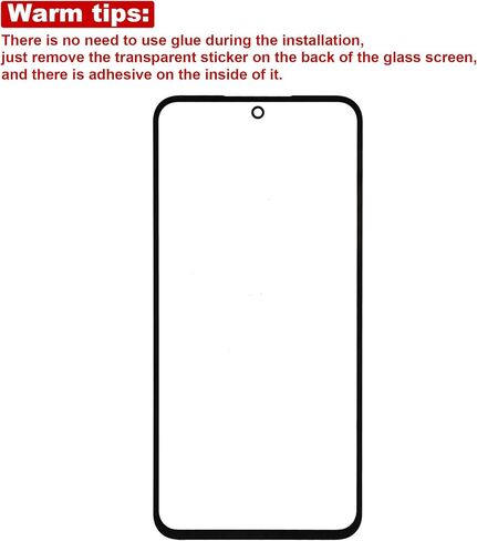 New Front Glass Panel for Samsung Galaxy A36 SM-A366E,SM-A366U,6.7" Front Outer Lens Glass Screen Replacement with OCA Repair Tools Kit-No LCD Screen and Touch Digitizer in Saudi Arabia