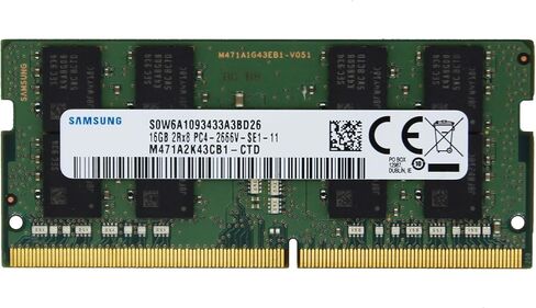 Samsung 16GB (1x16GB) DDR4 2666MHz PC4-21300 SODIMM 2Rx8 CL19 1.2v 260-PIN Laptop Notebook Memory RAM Module Upgrade M471A2K43CB1-CTD in Saudi Arabia