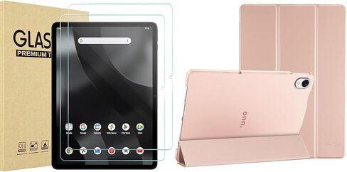 ProCase Rosegold Case and Screen Protector Bundle for Onn. 11" Tablet Pro 2024, Slim Stand Smart Cover and 2-Pack Tempered Glass Screen Protector in Saudi Arabia