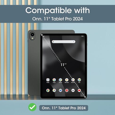 ProCase Rosegold Case and Screen Protector Bundle for Onn. 11" Tablet Pro 2024, Slim Stand Smart Cover and 2-Pack Tempered Glass Screen Protector in Saudi Arabia