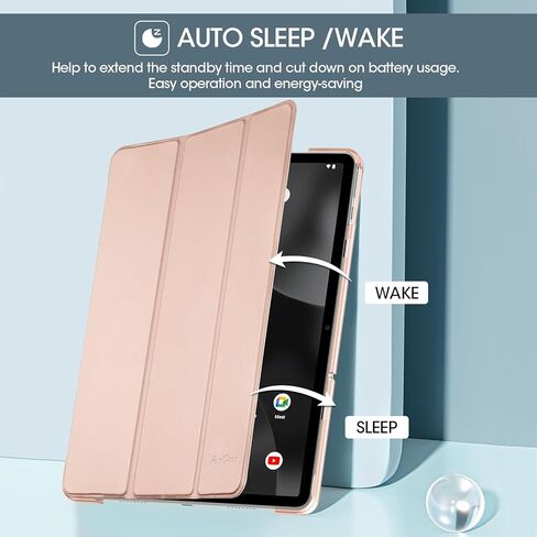 ProCase Rosegold Case and Screen Protector Bundle for Onn. 11" Tablet Pro 2024, Slim Stand Smart Cover and 2-Pack Tempered Glass Screen Protector in Saudi Arabia