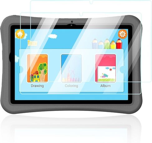 واقي شاشة لجهاز UMIDIGI G1 Tab Kids-GY Android 13 مقاس 10.1 بوصة، مضاد للخدش 9H صلابة اللمس الحساسة، حواف مستديرة 2.5D خالية من الفقاعات، سهل التركيب، عبوتان. in Kuwait