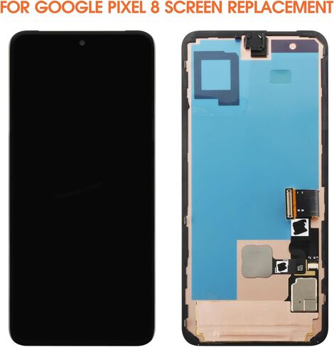 استبدال شاشة LCD الأصلية لـ Google Pixel 8 5G لشاشة Google Pixel 8 LCD GKWS6 G9BQD جزء إصلاح مجموعة رقمنة اللمس مع الإطار (مع وظيفة بصمة الإصبع) in Kuwait