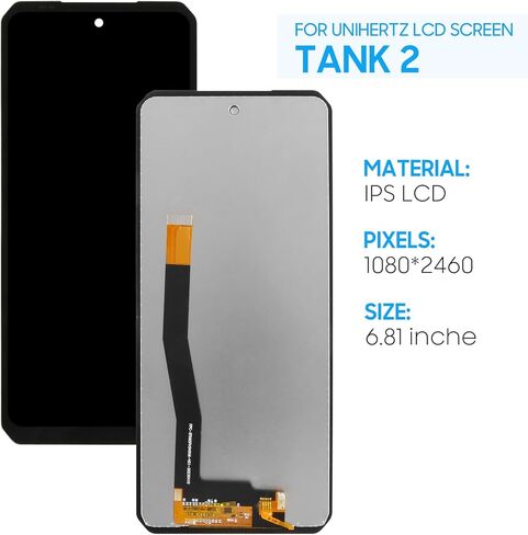 Screen Replacement for Unihertz Tank 2 8849 LCD Display Touch Digitizer Assembly with Tools in Saudi Arabia