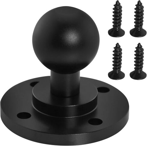 20mm Aluminum Alloy Ball Head with 1/4" Screw Interface Wall Camera Mount & Outdoor Mounting Base for Cameras, Phones, and Tablets (40mm Base) in Saudi Arabia